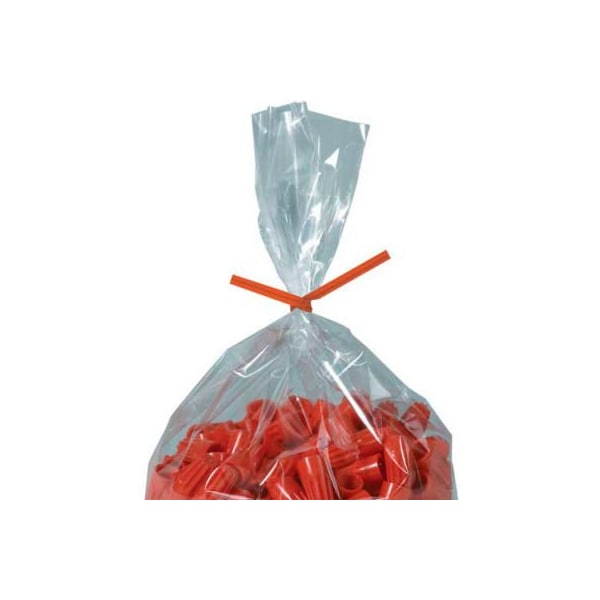 Box Packaging Paper Twist Ties, 9"L x 5/32"W, Orange, 2000/Pack PBT9O - main